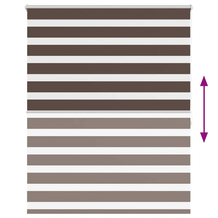 Tenda a rullo oscurante zebra 140x175cm caffÃ©