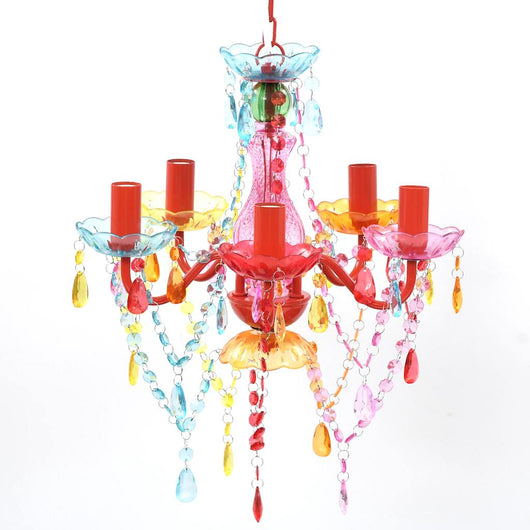 Lampadario in Cristallo 5 Lampadine Multicolore cod mxl 49940