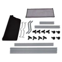 Classificatore lavanderia con 4 borse nero 240367