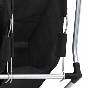 Classificatore lavanderia con 4 borse nero 240367