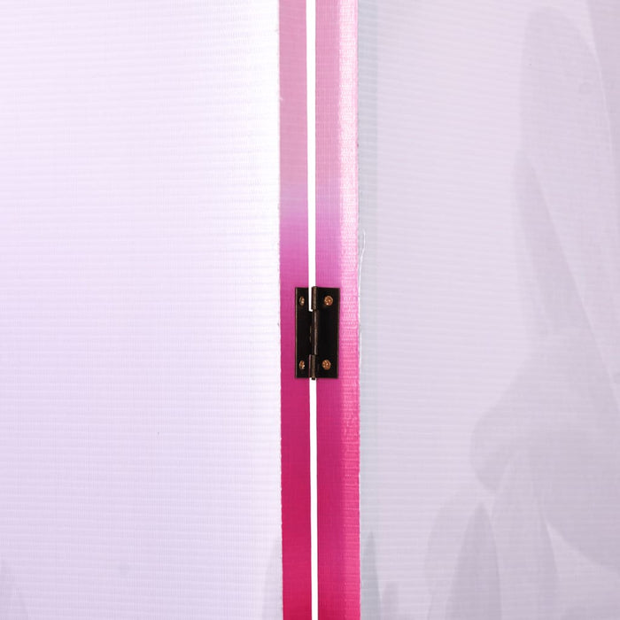 Paravento-Divisorio Pieghevole 160x170cm con Stampa Fiore