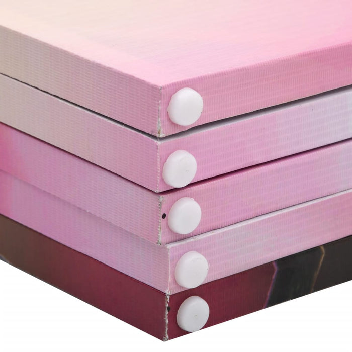 Paravento Pieghevole 200x170 cm con Stampa Fiore 240479