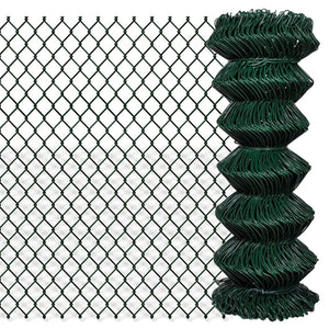 Recinzione a Rete in Acciaio 1x25 m Verde cod mxl 11799
