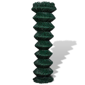 Recinzione a Rete in Acciaio 1,5x25 m Verde 140351