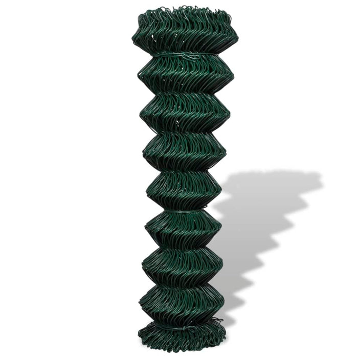 Recinzione a Rete in Acciaio 1,5x25 m Verde 140351