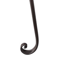Sdraio da giardino 128 cm acciaio anticato marrone 02_0011867