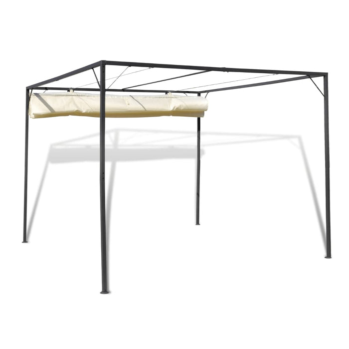 Gazebo da Giardino con Tettuccio Retrattile 40786