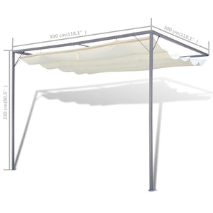 Gazebo Tendalino da Giardino da Patio a Muro 40787