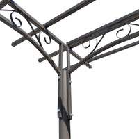 Arco pergola da giardino per rose in acciaio decorazione giardino cod mxl 59634