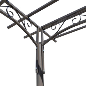 Arco pergola da giardino per rose in acciaio decorazione giardino cod mxl 59634