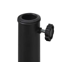 Base base ombrellone tonda in resina nera 9 kg diametro 38 e 48 mm 2202080