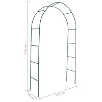 Archi da Giardino 2 pz-Set di 2 Archi da esterno per Piante Rampicanti