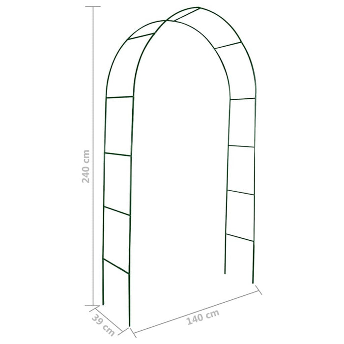 Archi da Giardino 2 pz-Set di 2 Archi da esterno per Piante Rampicanti