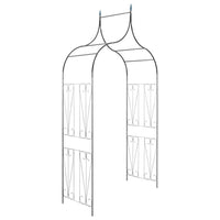 Arco da Giardino per Piante Rampicanti Verde Scuro 40777