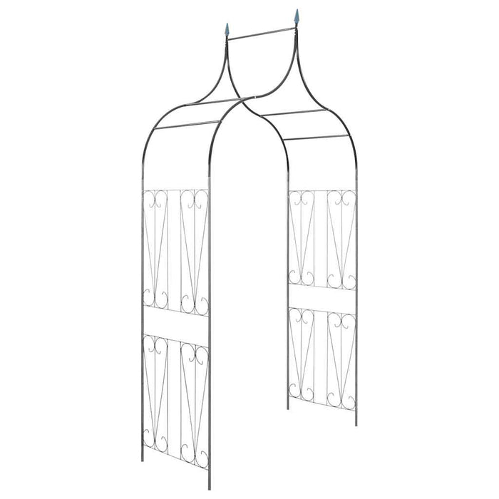 Arco da Giardino per Piante Rampicanti Verde Scuro 40777
