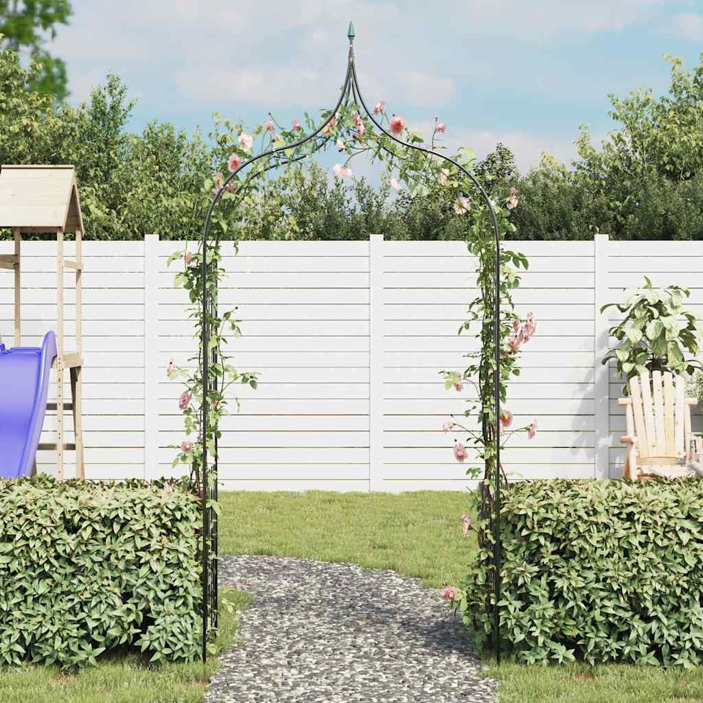 Arco da Giardino per Piante Rampicanti Verde Scuro 40777