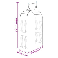 Arco da Giardino per Piante Rampicanti Verde Scuro 40777