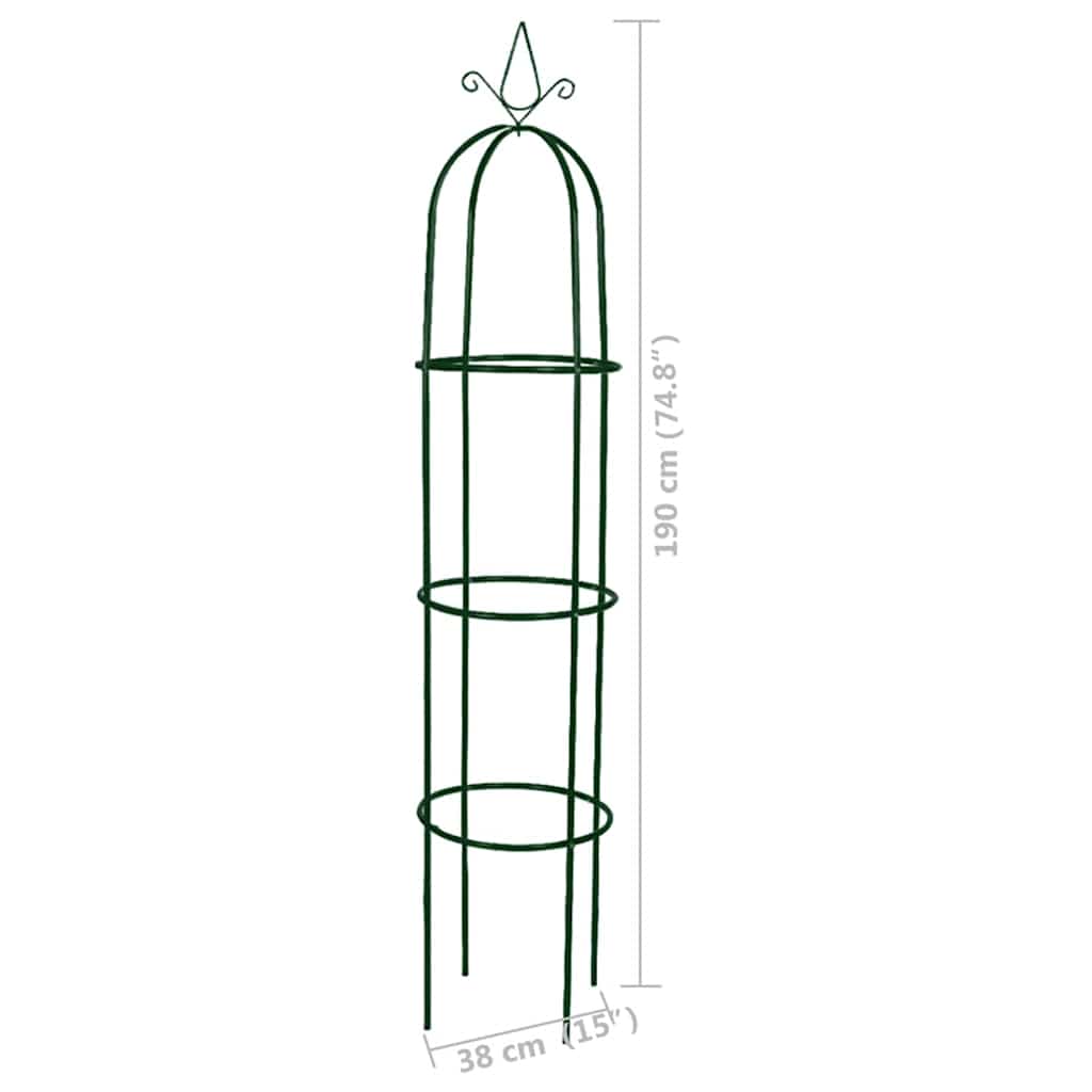 Set Torri ad Arco 2 pz per Piante Rampicanti da Giardino 40779