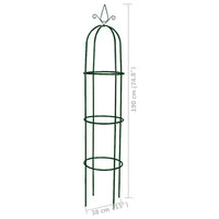 Set Torri ad Arco 2 pz per Piante Rampicanti da Giardino 40779