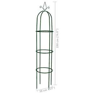 Set Torri ad Arco 2 pz per Piante Rampicanti da Giardino 40779