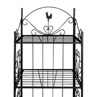 Supporto per Piante Quadrato Nero 40780