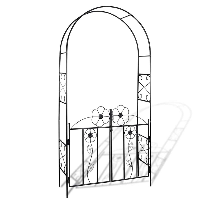 Arco con porta da giardino per piante rampicanticod mxl 127790