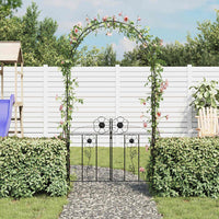 Arco con porta da giardino per piante rampicanticod mxl 127790