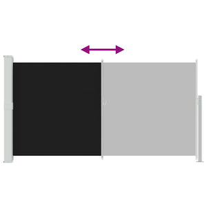 Tendalino Laterale per Patio Terrazzo 160 x 300 cm Nero 40809
