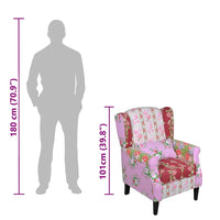 Poltrona con Design Patchwork in Tessuto 240490