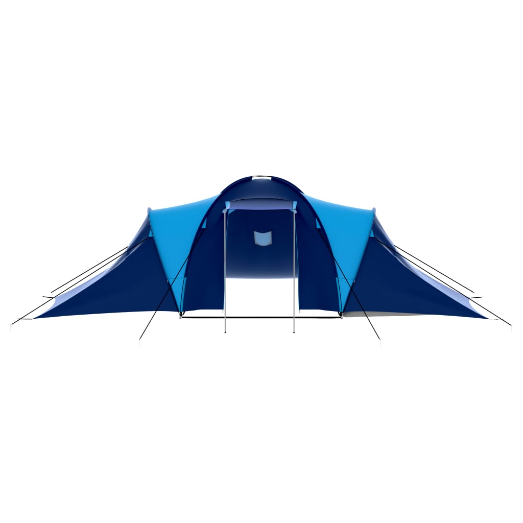 Tenda da Campeggio in Tessuto 9 Persone Blu Scuro e Blu 90411