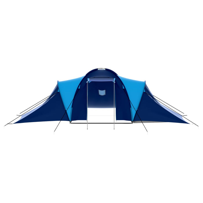 Tenda da Campeggio in Tessuto 9 Persone Blu Scuro e Blu 90411
