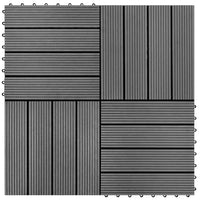 Set piastrelle WPC 30x30cm 11pz per 1,00mÂ²grigio