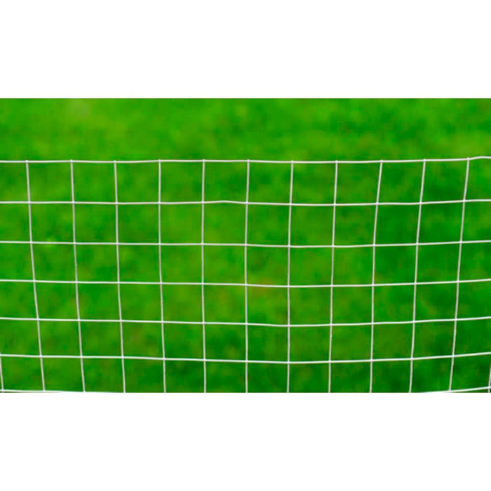 Recinzione in Rete per Pollaio Acciaio Zincato 25x1 m Argento cod mxl 59361