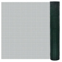 Recinto Pollaio in Rete Zincato Rivestimento PVC 10x1 m Verde