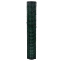 Recinto Pollaio in Rete Zincato Rivestimento PVC 10x1 m Verde
