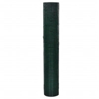 Recinzione in Rete per Pollaio Rivestita in PVC 25x1 m Verde 140437