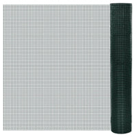 Recinzione in Rete per Pollaio Rivestita in PVC 25x1 m Verdecod mxl 87806