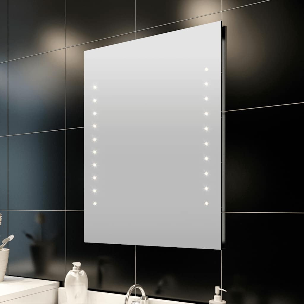 Specchio da Bagno con Luci a LED 60 x 80 cm (L x A) 240512