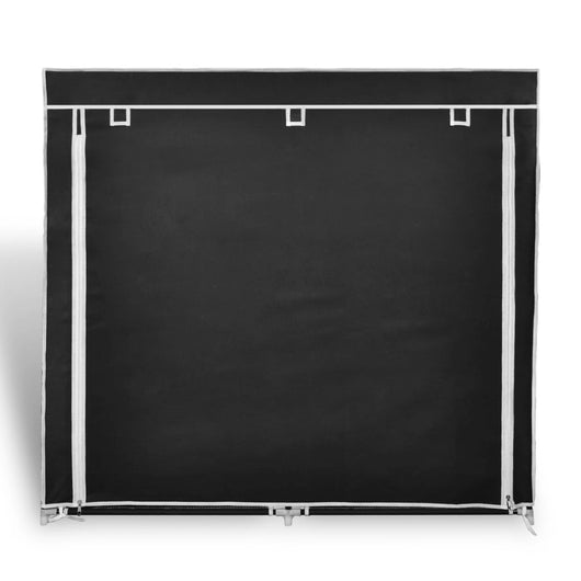 Scarpiera in Tessuto Richiudibile 115 x 28 x 110 cm Nera 240493
