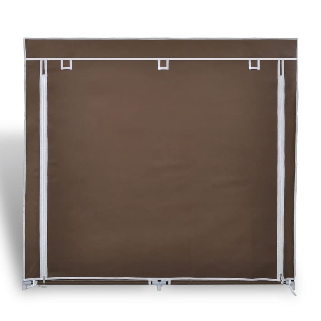Scarpiera in Tessuto Richiudibile 115 x 28 x 110 cm Marrone 240494