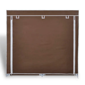 Scarpiera in Tessuto Richiudibile 115 x 28 x 110 cm Marrone 240494