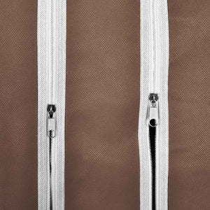 Armadio in Tessuto con Scomparti e Aste 45x150x176 cm Marrone 240496