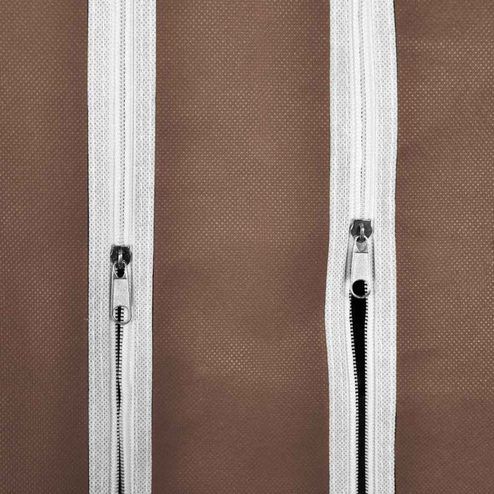 Armadio in Tessuto con Scomparti e Aste 45x150x176 cm Marrone 240496