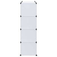 Armadio Modulare con 9 Scomparti 109x36,5x143 cm Bianco
