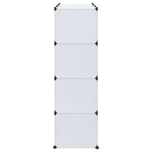 Armadio Modulare con 9 Scomparti 109x36,5x143 cm Bianco