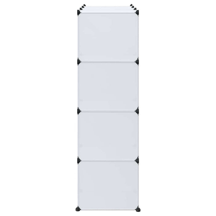 Armadio Modulare con 9 Scomparti 109x36,5x143 cm Bianco