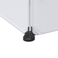 Armadio Modulare con 9 Scomparti 109x36,5x143 cm Bianco 240498