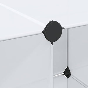 Armadio Modulare con 9 Scomparti 109x36,5x143 cm Bianco