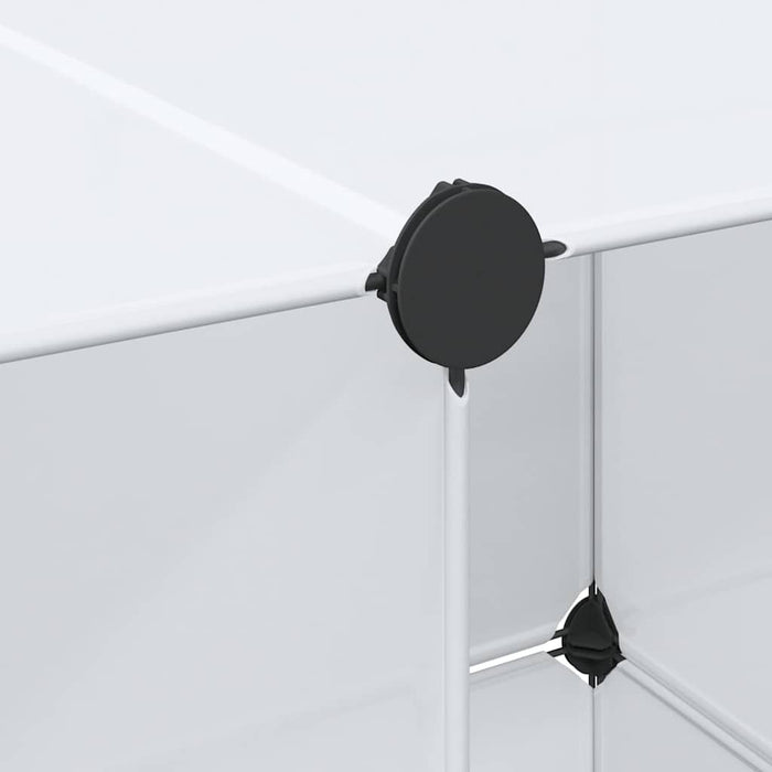 Armadio Modulare con 9 Scomparti 109x36,5x143 cm Bianco