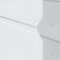 Armadio Modulare con 9 Scomparti 109x36,5x143 cm Bianco